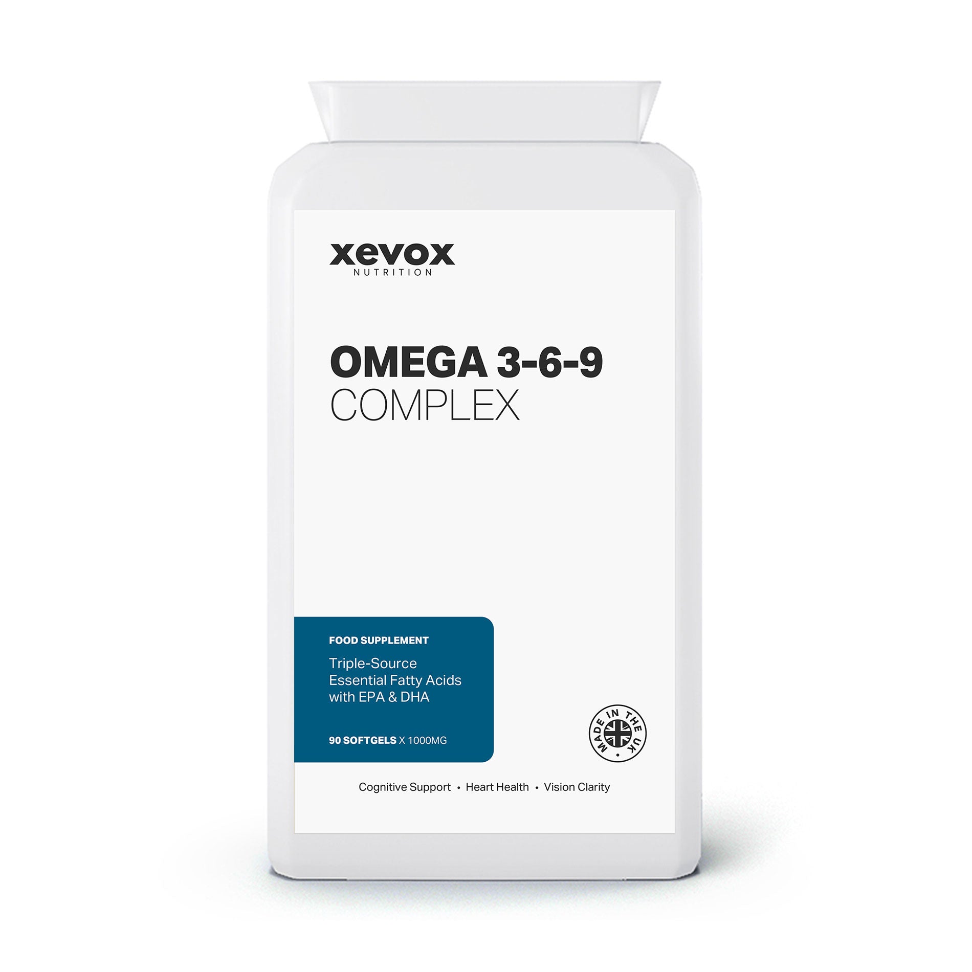Omega 3-6-9 Complex - 1000mg Triple Source Blend