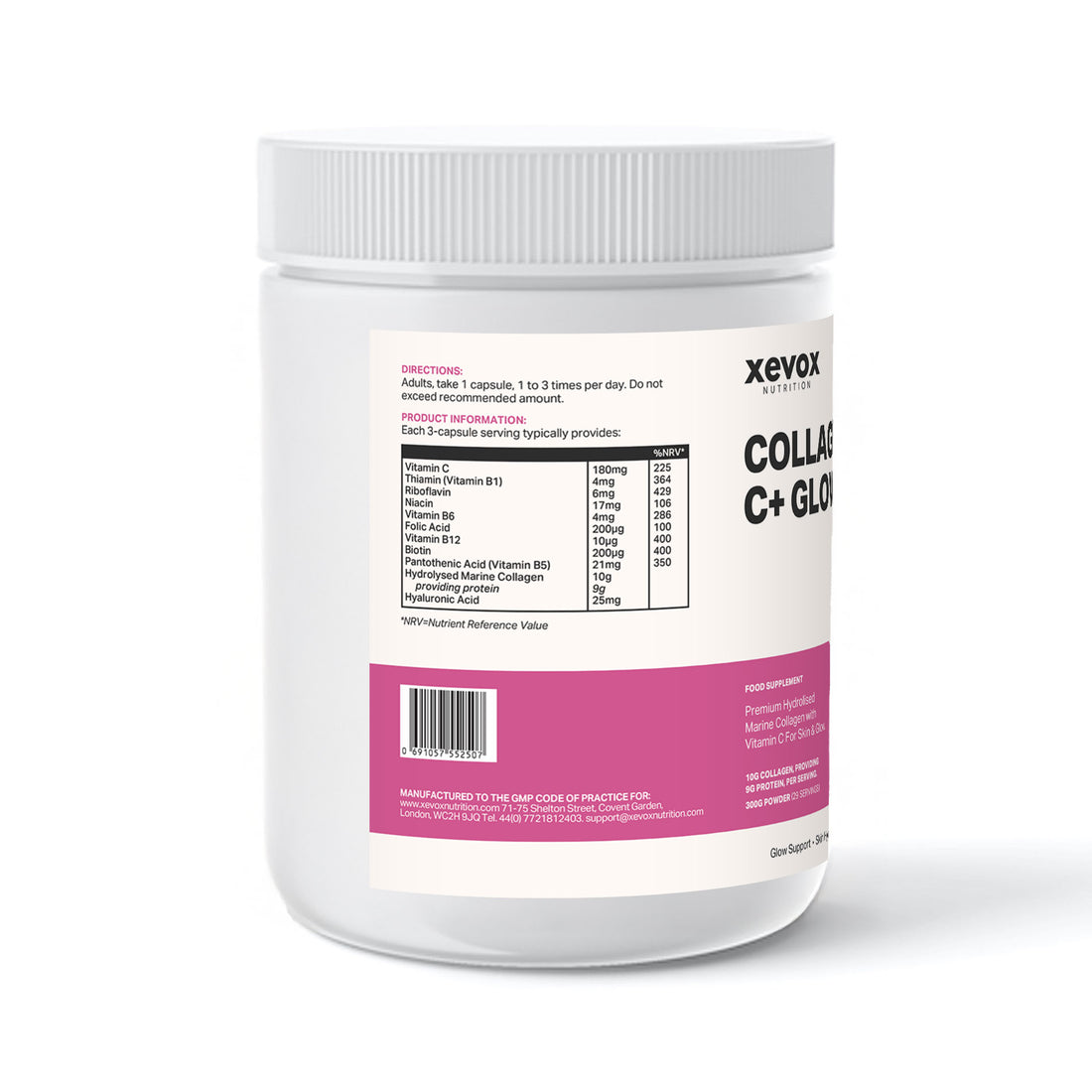 Collagen C+ Glow - Hydrolysed Marine Collagen Powder