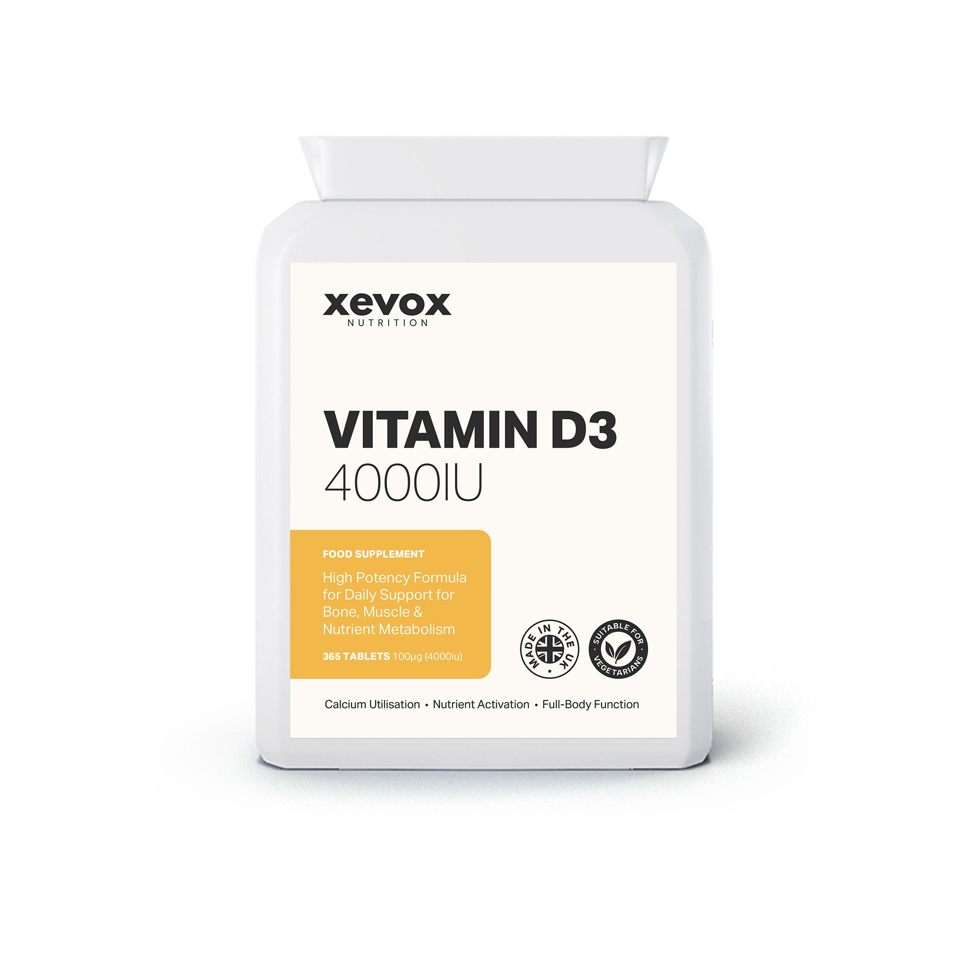 Vitamin D3 4000IU (100μg) - High Potency